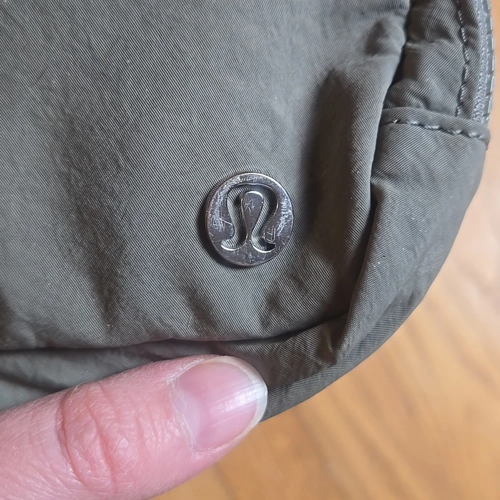 Lululemon medium sage green belt bag